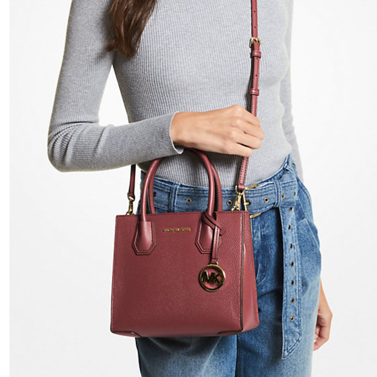 Mercer Medium Crossbody Bag | DARK CHERRY