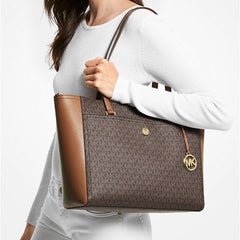 Maisie Large Logo 3-in-1 Handbag | BROWN