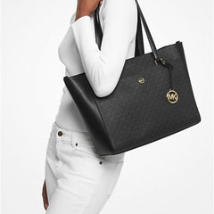Maisie Large Logo 3-in-1 Handbag | BLACK