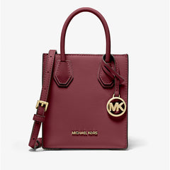 Mercer Extra-Small Pebbled Leather Crossbody Bag | OXBLOOD