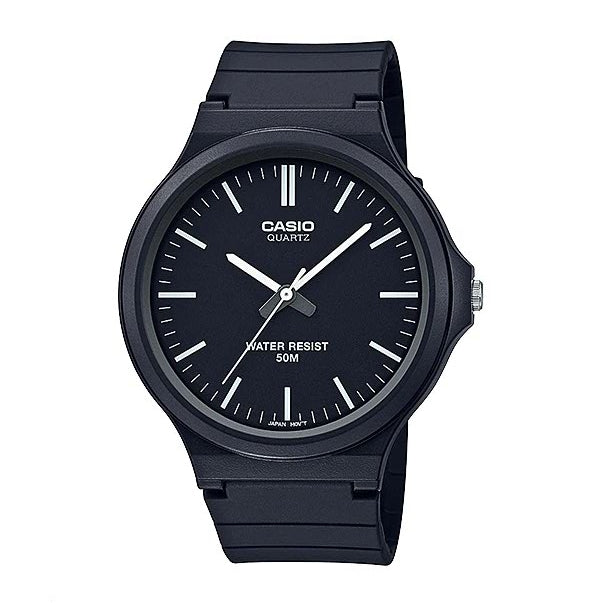 Authentic CASIO general rubber strap, and water resistance watch with 