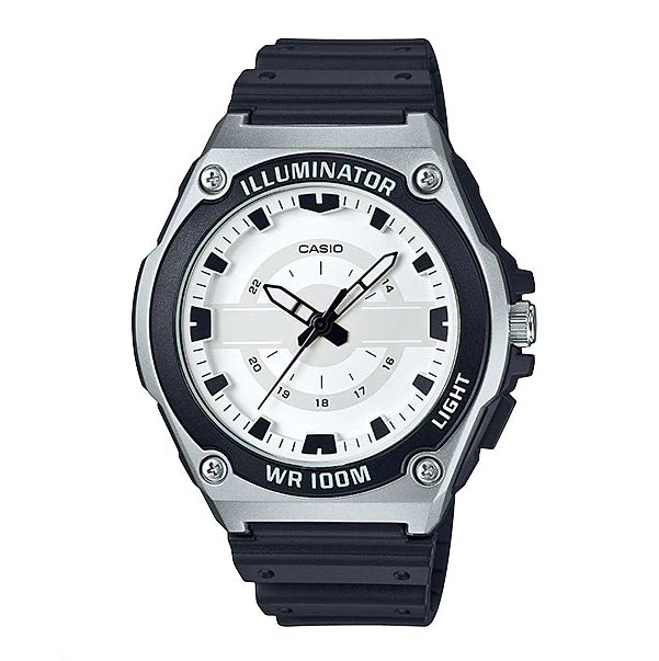 Authentic CASIO women's white dial, silicon strap , unisex , water resistance watch with warranty by CASIO Qatar.