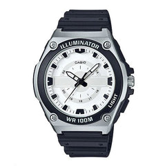 Authentic CASIO women's white dial, silicon strap , unisex , water resistance watch with warranty by CASIO Qatar.