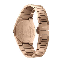 Valuchi Lunar Calendar Unisex Watch | Rose Gold Brown