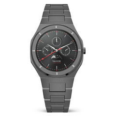 Valuchi Lunar Calendar Unisex Watch | Gunmetal Black